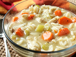 healthy diet food - chicken noodle soup